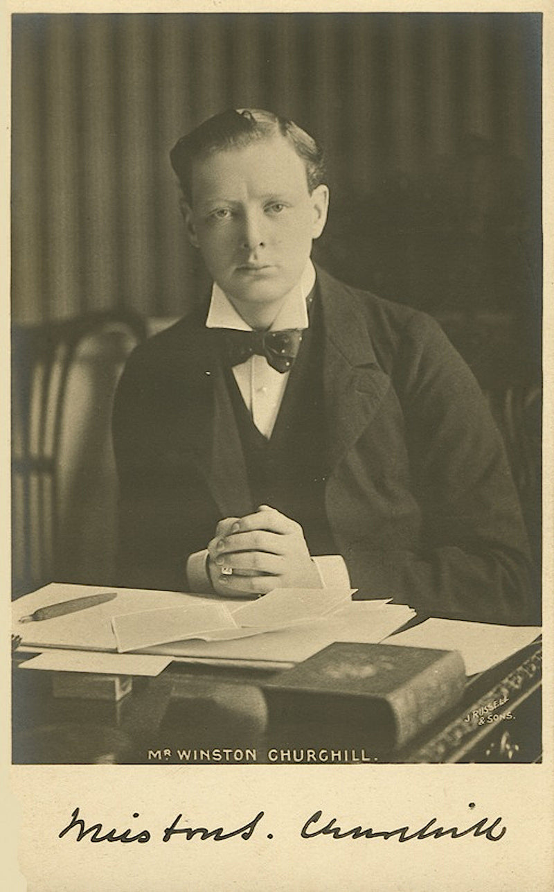 Winston Churchill signed photograph