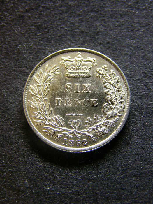 Sixpence Victoria 1862