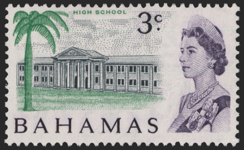 BAHAMAS 1967-71 3c 'High School' (UNUSED), SG297a