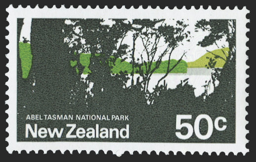 NEW ZEALAND 1970-76 50c 'Abel Tasman National Park' error, SG932b