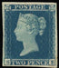 Great Britain 1851 2d violet blue plate 4, SG15aa
