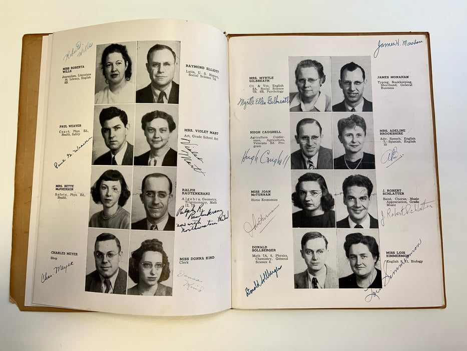 James Dean Signed 1948 High School Yearbook