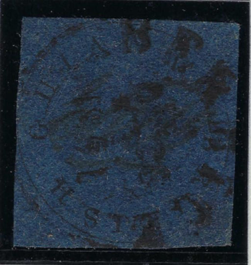 British Guiana 1850-51 12c black and indigo "Cottonreel", SG6