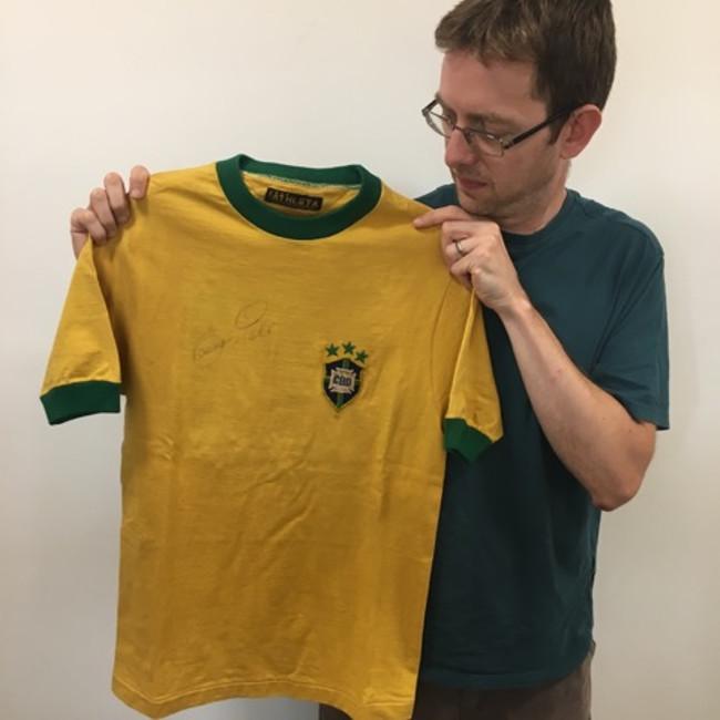 Pele game-worn 1970 Brazil jersey