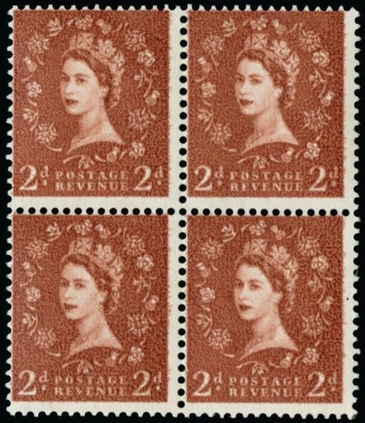 Great Britain 1958 2d light red brown