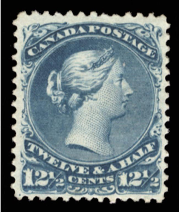 Canada 1868-90 12½c pale dull blue 'Large Queen', SG60c