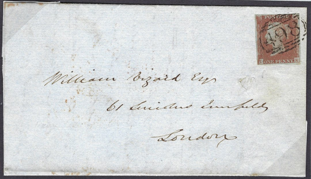 Great Britain 1841 1d Red brown plate 75 (Union Jack re-entry)