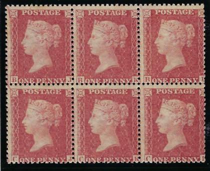 Great Britain 1861 1d rose-red plate 50. SG42