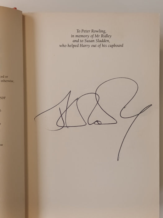 JK Rowling signed Harry Potter and the Goblet of Fire first edition