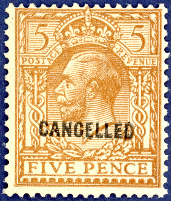 Great Britain 1924 5d brown, SG425var