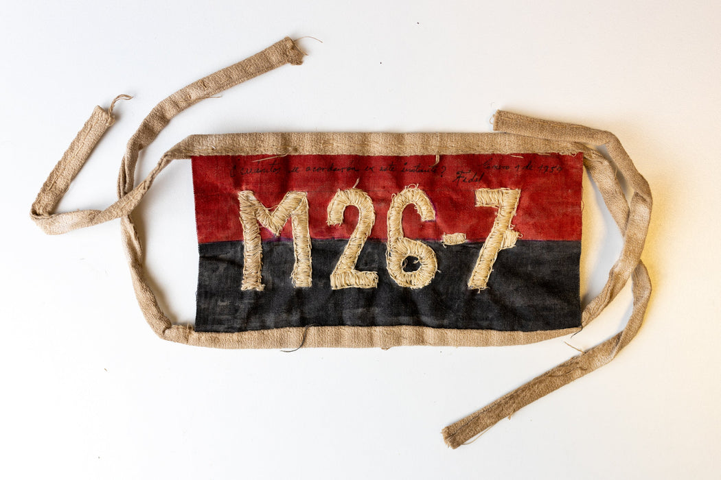 Fidel Castro’s personal signed 26th of July Movement armband