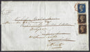 Great Britain 1840 1d Black Plate 1, 1a and 2d blue Plate.1. SG2/5 Pl1