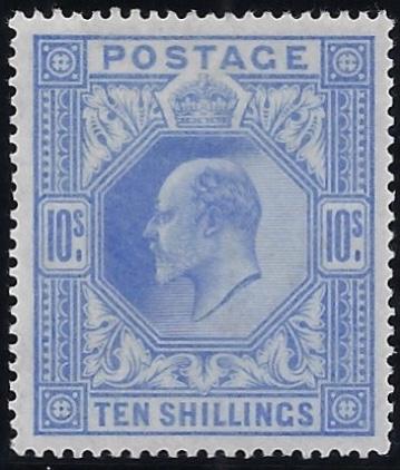 Great Britain 1902 10s Ultramarine. SG265