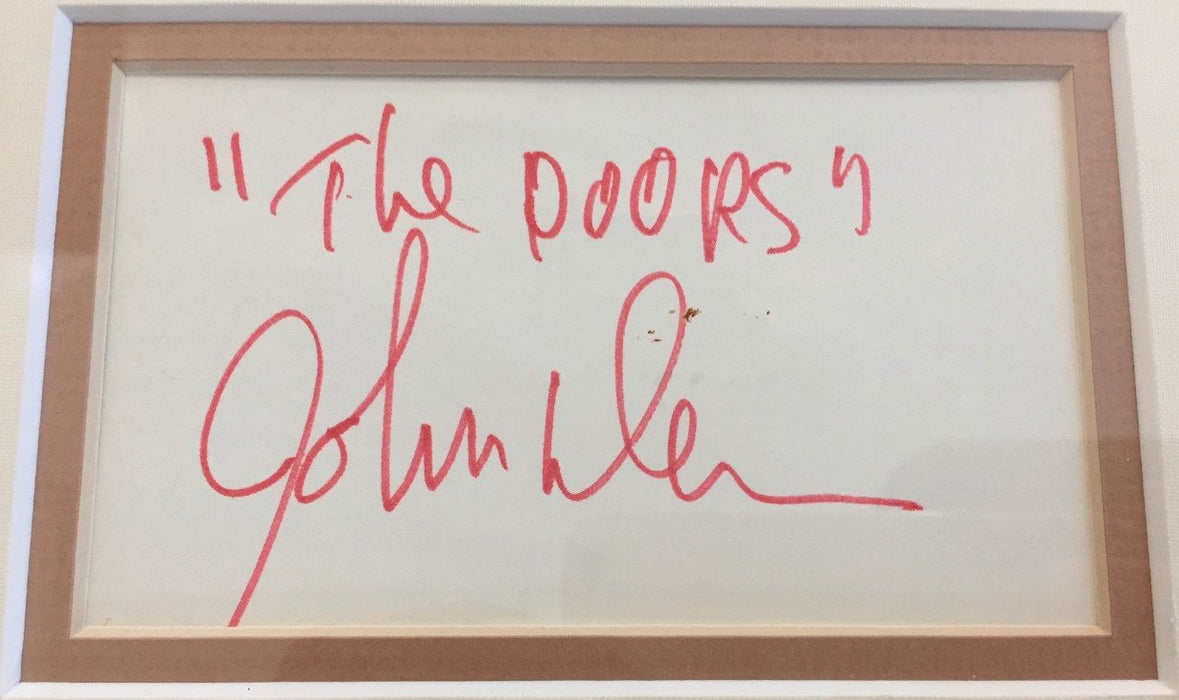 The Doors complete set of signatures