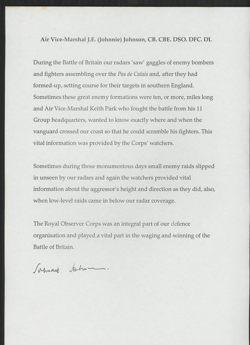Margaret Thatcher and other politician signed letters