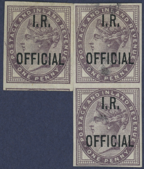 Great Britain 1882 1d lilac (I.R. Official Die II), SGO3ca