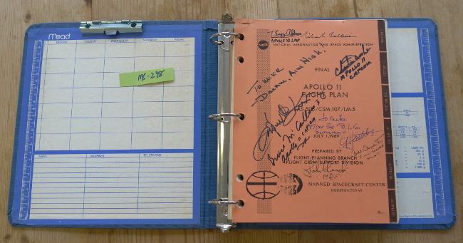 Apollo 11 signed flight plan