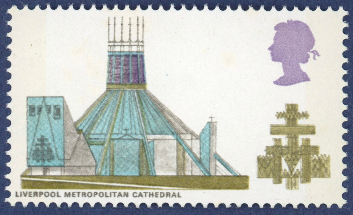 Great Britain 1969 British Cathedrals error, SG801a