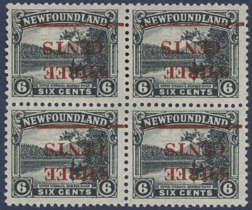 Newfoundland 1929 3c on 6c slate error, SG188a