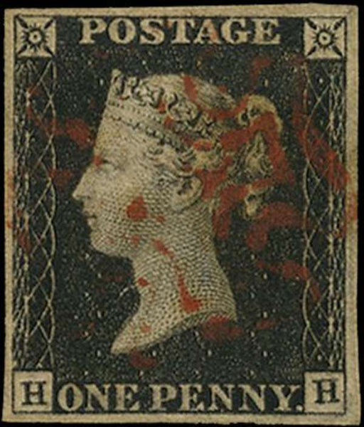 Great Britain 1840 1d black, Plate 1a, SG2