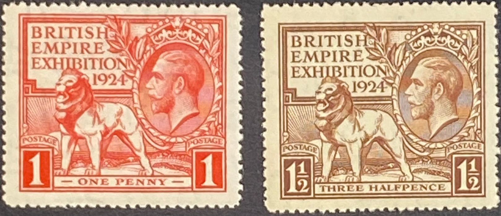 Great Britain 1924 1d-1½d British Empire Exhibition, SG430/1
