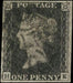 Great Britain 1840 1d black, Plate 11, SG2