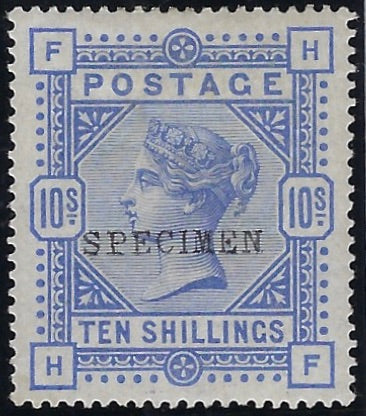 Great Britain 1884 10s Colbalt. SG182