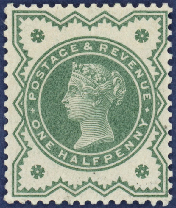 Great Britain 1900 ½d colour trial, SG213var