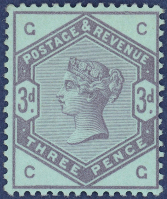 Great Britain 1883 3d colour trial, SG191var
