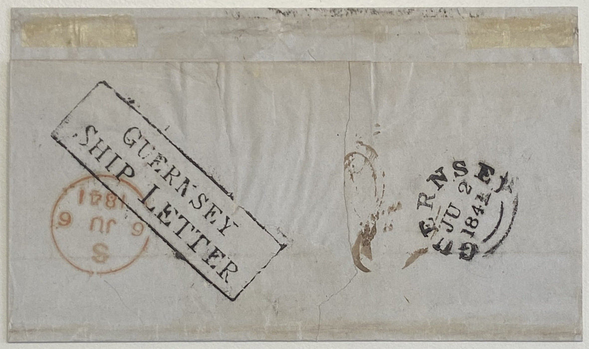 Great Britain 1841 Guernsey Ship Letter