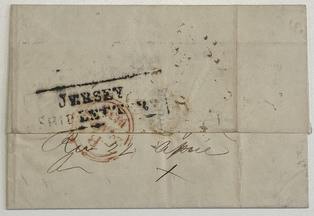 Great Britain 1839 Jersey Ship Letter