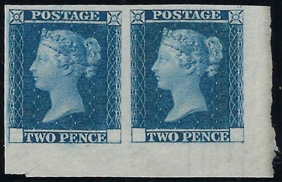 Great Britain 1841 2d Blue. SGDP43
