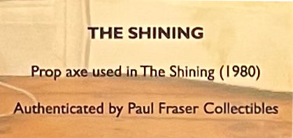The Shining Axe (1980) Prop Stunt Axe