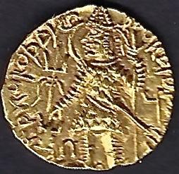 Kushan. Kanishka III A Dinar c267-270. Excellent fine