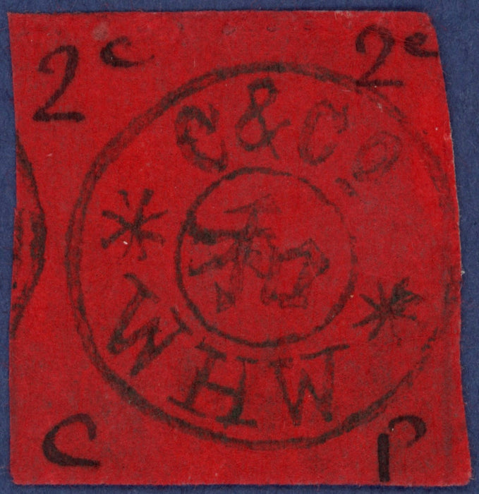 China 1898 (Wei Hai Wei) 2c black/scarlet, SG1