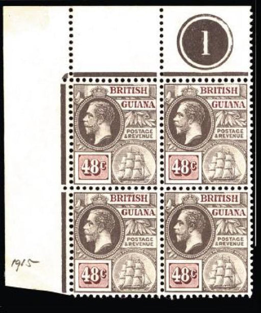 British Guiana 1913-21 48c grey and purple-brown SG266