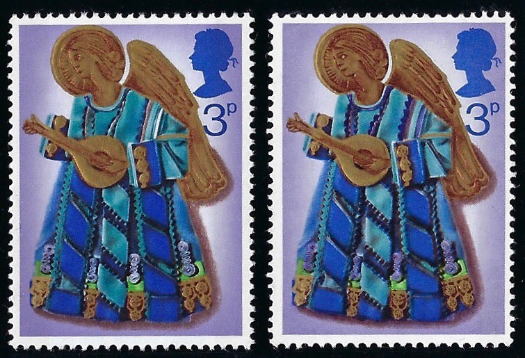 Great Britain 1972 3p Christmas error, SG914e