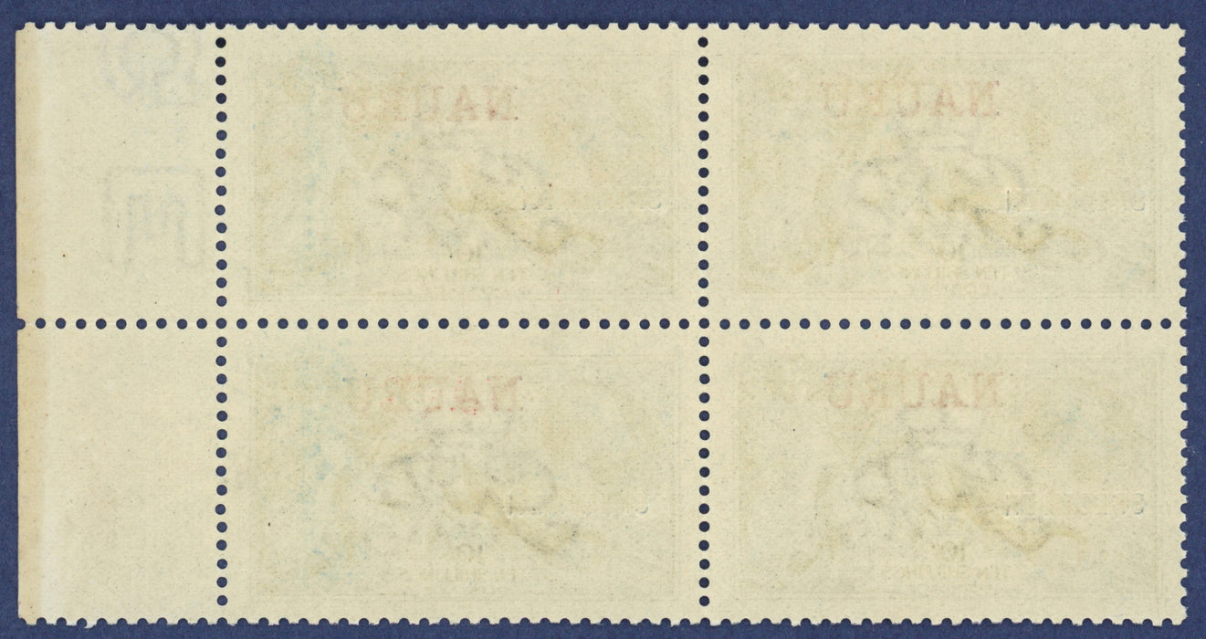 Nauru 1916-23 10s indigo-blue "Seahorses", SG18