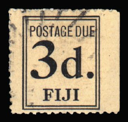 Fiji 1917 Postage Due 3d black SGD4