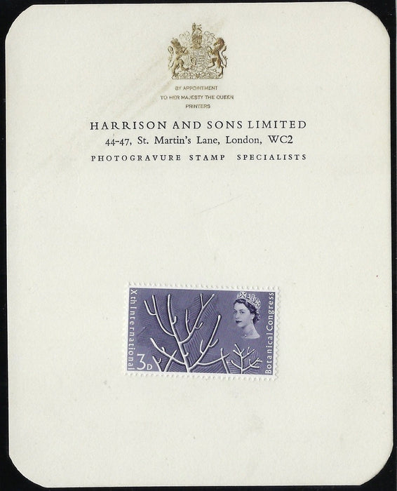 Great Britain 1964 3d Botanical congress essay, SG655var