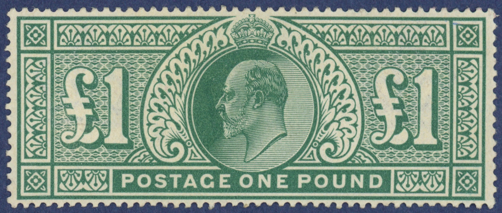 Great Britain 1902 £1 dull blue green, SG266