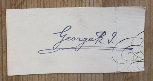 George V signature