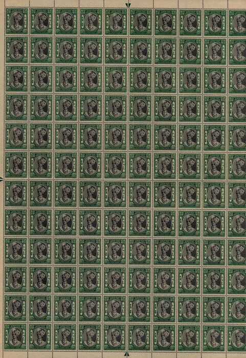 I.F.S. JAIPUR 1938 ¼a and 3a sheets of 120, SG58, SG63