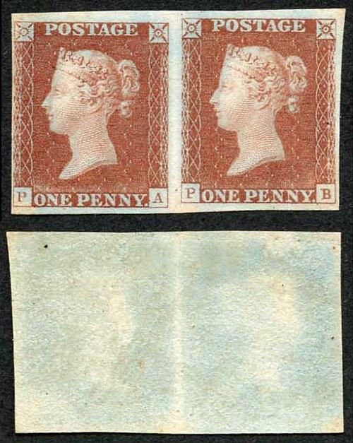 Great Britain 1841 Penny Red (PA/PB) Plate 1b.