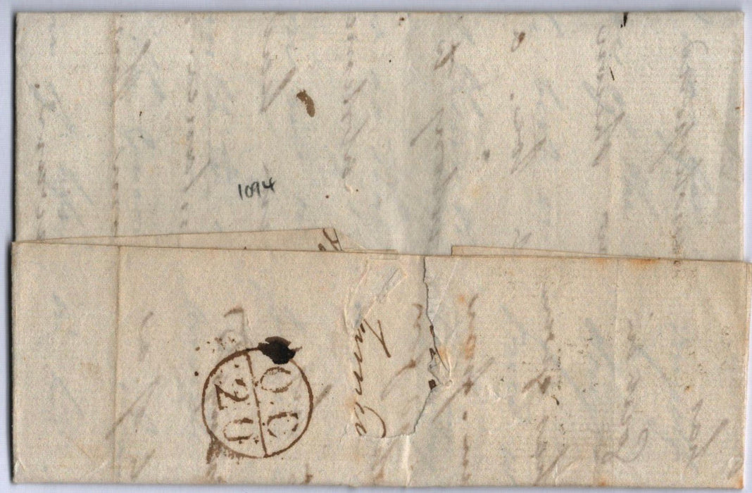 Gibraltar 1786 entire to London via Spanish overland route