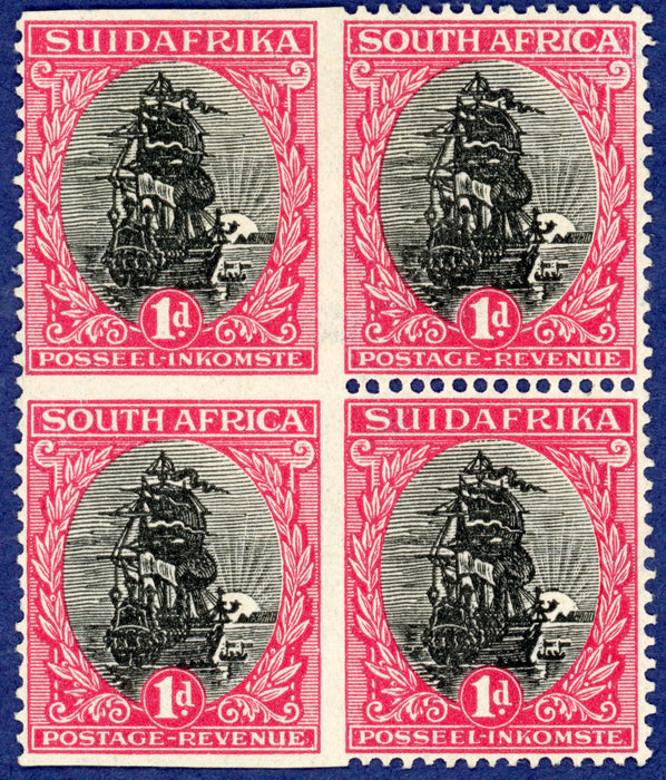 SOUTH AFRICA 1926-37 1d black and carmine error, SG31b