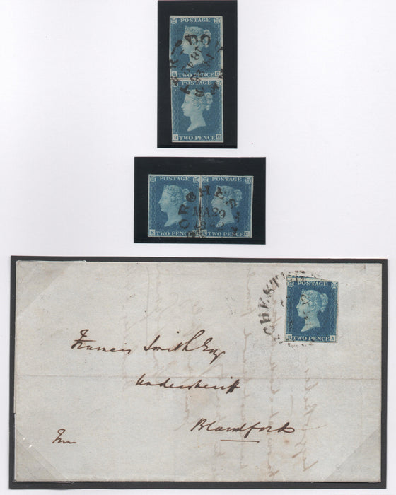 Great Britain 1840 2d. Blue from Plate 2, Used SG5