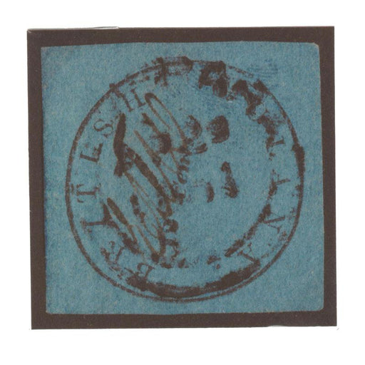 British Guiana 1850-51 "Cotton Reel" 12c. Blue, Used SG5