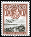 Antigua 1938-51 1s black and red-brown SG105ab