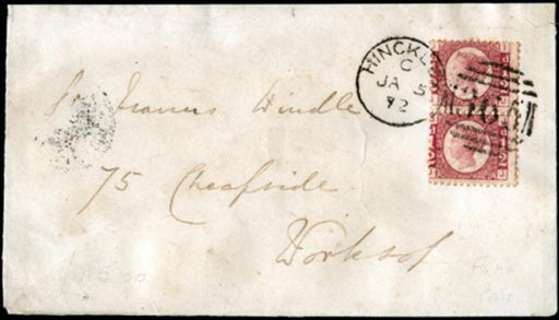 Great Britain 1864 ½d rose-red, plate 9. SG48